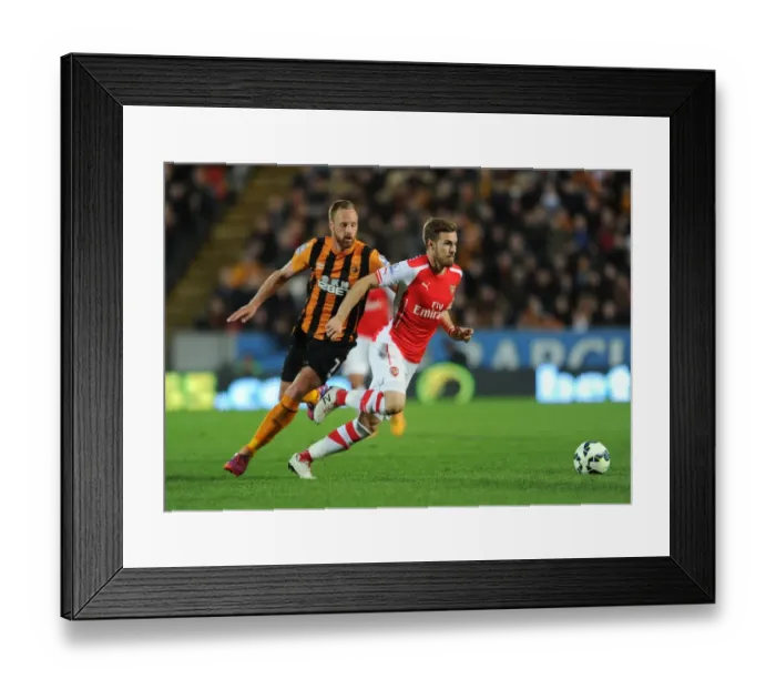 Framed Print : Ramsey vs Meyler: A Premier League Battle at KC Stadium Framed Print : Ramsey vs Meyler: A Premier League Battle at KC Stadium