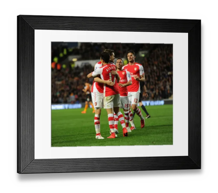 Framed Print : Alexis Sanchez's Hat-trick: Arsenal's Victory Over Hull City (May 2015)