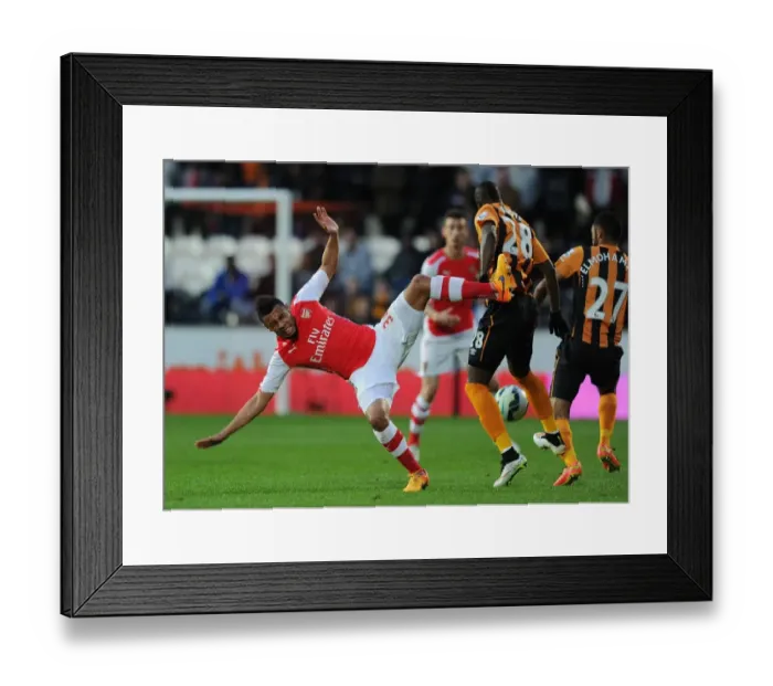 Framed Print : Coquelin vs Doye: A Premier League Showdown at Hull City Framed Print : Coquelin vs Doye: A Premier League Showdown at Hull City