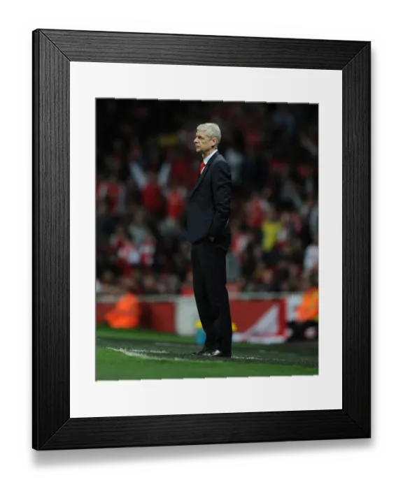 Framed Print : Arsene Wenger and Arsenal Face Swansea City in Premier League Battle (2014 / 15)