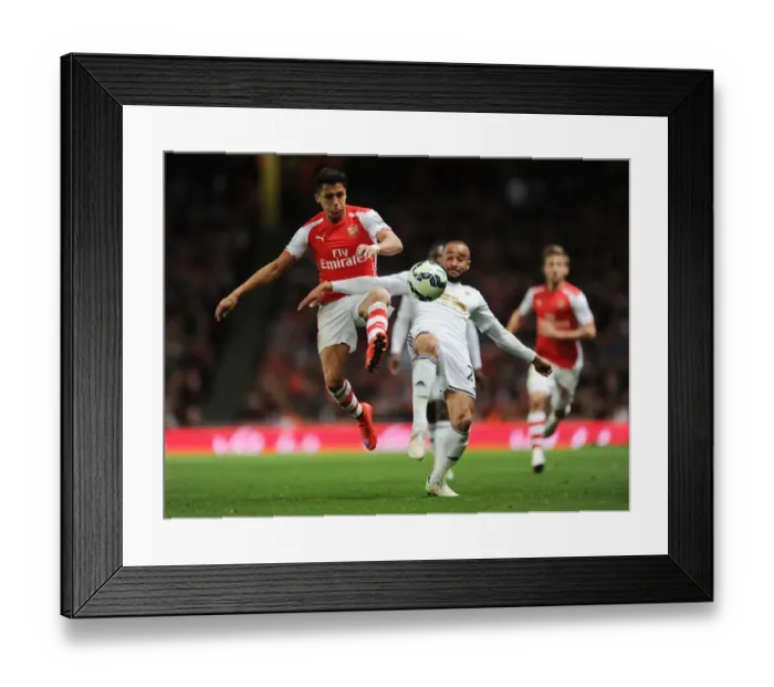 Framed Print : Clash at Emirates: Arsenal vs Swansea, May 2015