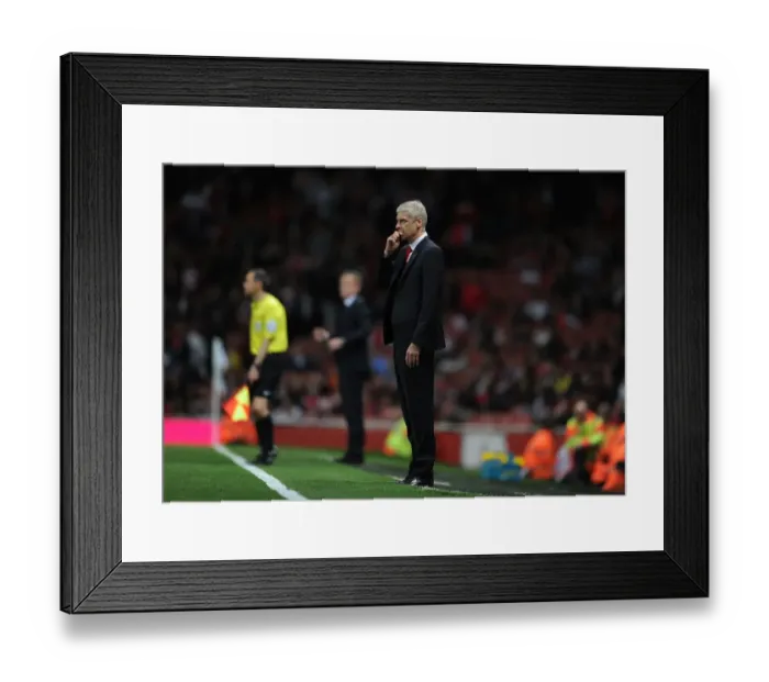 Framed Print : Arsene Wenger Leads Arsenal Against Swansea City in 2015 Premier League Showdown