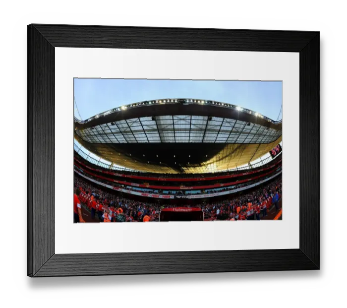 Framed Print : Arsenal at Emirates Stadium: Pre-Match Excitement vs Swansea City (2014 / 15) Framed Print : Arsenal at Emirates Stadium: Pre-Match Excitement vs Swansea City (2014 / 15)