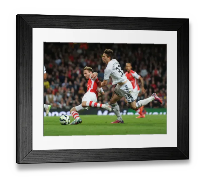 Framed Print : Monreal vs Fernandez: A Premier League Showdown at Emirates Stadium (2014 / 15) Framed Print : Monreal vs Fernandez: A Premier League Showdown at Emirates Stadium (2014 / 15)