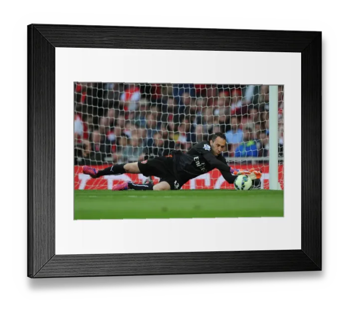 Framed Print : Arsenal's David Ospina: Focused in Action against Swansea City (2014 / 15) Framed Print : Arsenal's David Ospina: Focused in Action against Swansea City (2014 / 15)