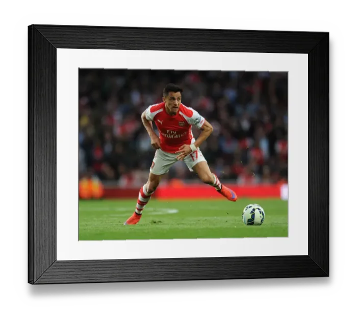 Framed Print : Alexis Sanchez: In Action for Arsenal Against Swansea City, Premier League 2014-2015 Framed Print : Alexis Sanchez: In Action for Arsenal Against Swansea City, Premier League 2014-2015