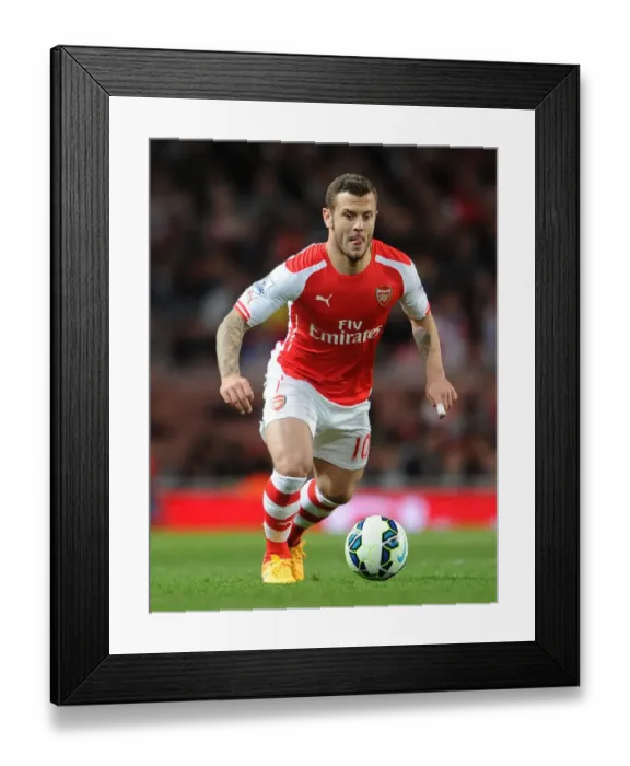 Framed Print : Jack Wilshere: In Action for Arsenal Against Swansea City, Premier League 2014 / 15 Framed Print : Jack Wilshere: In Action for Arsenal Against Swansea City, Premier League 2014 / 15