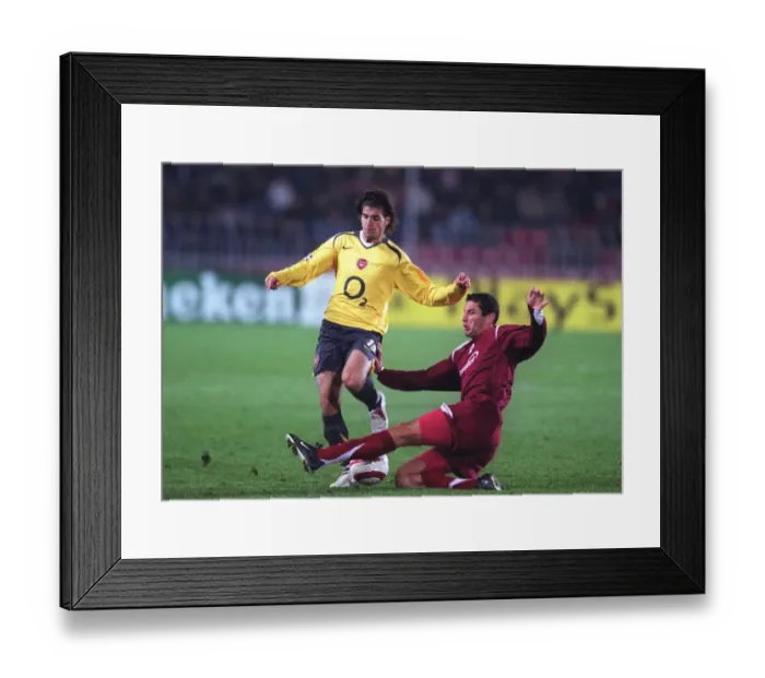 Framed Print : Fabregas. Cesc Fabregas (Arsenal). Lukas Zelenka (Sparta Prague)
