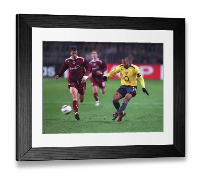 Framed Print : Thierry Henry (Arsenal) Adam Petrous (Sparta Prague). Sparta Prague 0:2 Arsenal. UEFA Champions League Group B Framed Print : Thierry Henry (Arsenal) Adam Petrous (Sparta Prague). Sparta Prague 0:2 Arsenal. UEFA Champions League Group B