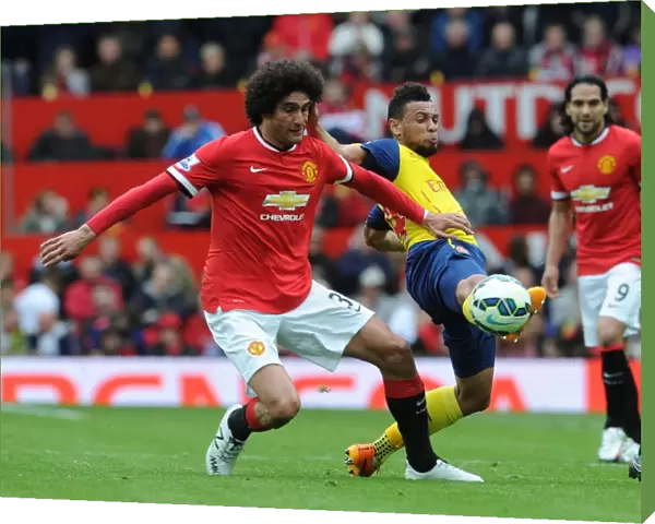 Clash of Midfield Titans: Coquelin vs. Fellaini, Manchester United vs. Arsenal, Premier League 2014-15