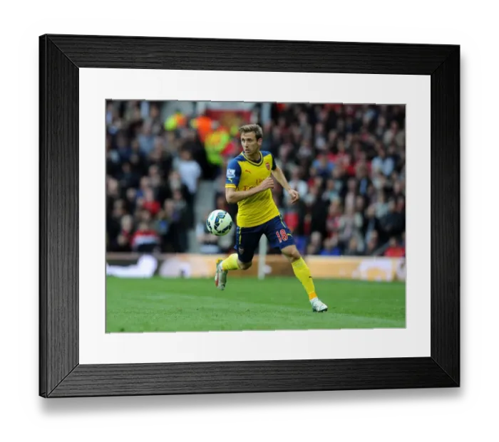Framed Print : Nacho Monreal in Action: Arsenal vs. Manchester United, Premier League 2014-15 Framed Print : Nacho Monreal in Action: Arsenal vs. Manchester United, Premier League 2014-15