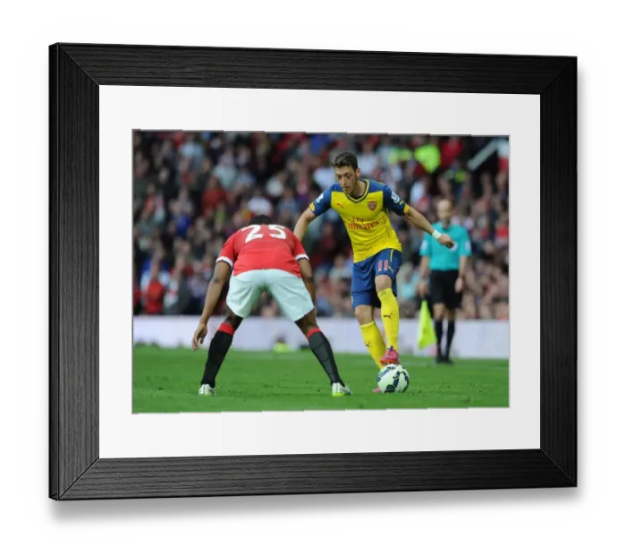 Framed Print : Intense Battle: Mesut Ozil vs. Antonio Valencia (Manchester United vs. Arsenal, 2014-15) Framed Print : Intense Battle: Mesut Ozil vs. Antonio Valencia (Manchester United vs. Arsenal, 2014-15)