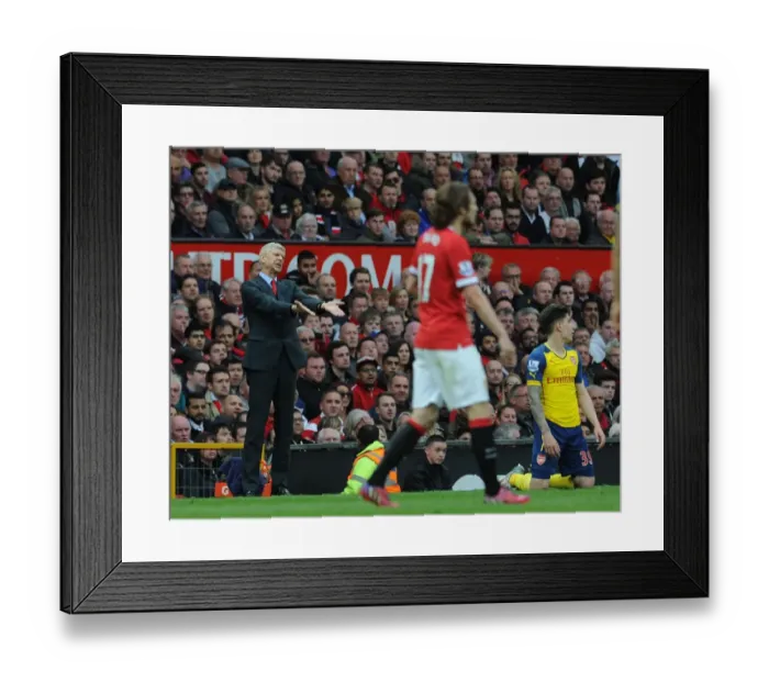 Framed Print : Arsene Wenger at Old Trafford: A Battle Between Manchester United and Arsenal (2014-15) Framed Print : Arsene Wenger at Old Trafford: A Battle Between Manchester United and Arsenal (2014-15)