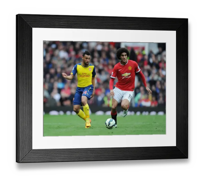 Framed Print : Clash of Titans: Manchester United vs Arsenal (2014-15) - Battle for Premier League Glory
