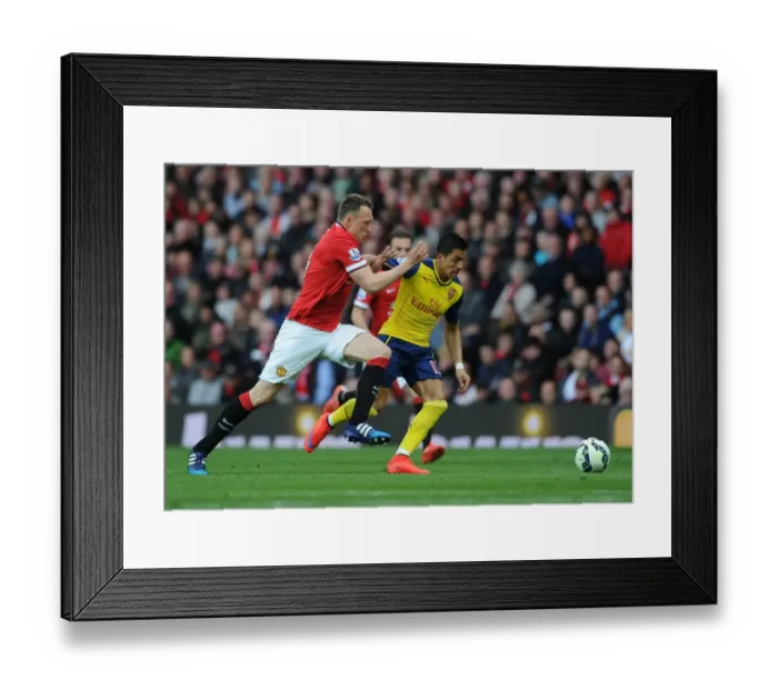 Framed Print : Alexis Sanchez Outmaneuvers Phil Jones: A Premier League Rivalry Moment (2014-15) Framed Print : Alexis Sanchez Outmaneuvers Phil Jones: A Premier League Rivalry Moment (2014-15)