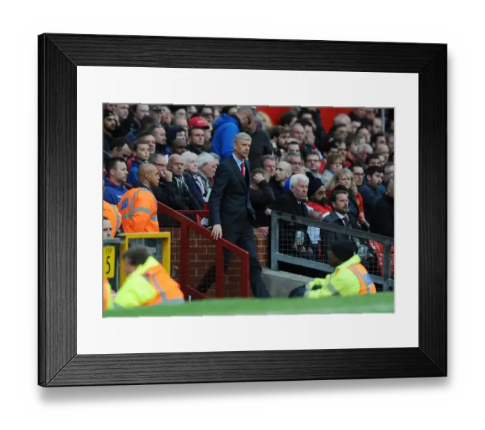 Framed Print : Arsene Wenger at Old Trafford: A Premier League Showdown between Manchester United and Arsenal, 2014-15 Framed Print : Arsene Wenger at Old Trafford: A Premier League Showdown between Manchester United and Arsenal, 2014-15