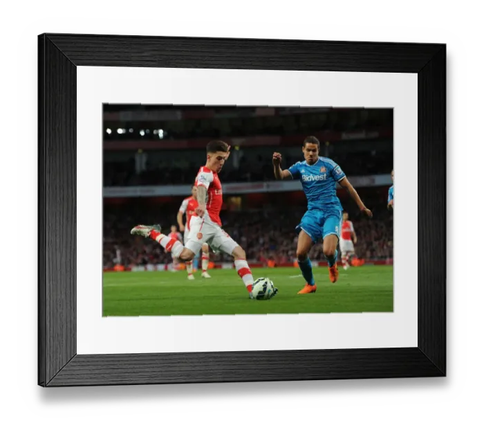 Framed Print : Bellerin vs. Rodwell: A Premier League Showdown at Emirates Stadium (2015)