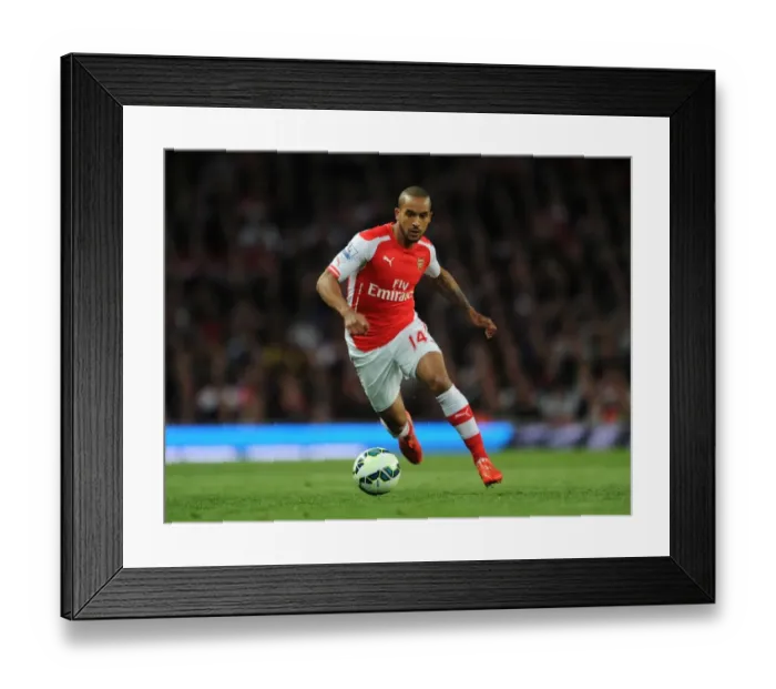 Framed Print : Theo Walcott in Action: Arsenal vs Sunderland, Premier League 2014-15 Framed Print : Theo Walcott in Action: Arsenal vs Sunderland, Premier League 2014-15