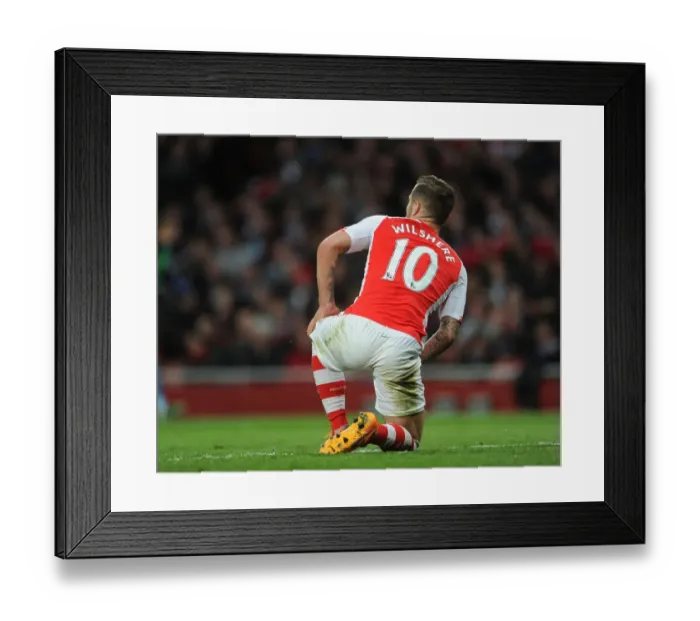 Framed Print : Jack Wilshere: In Action for Arsenal Against Sunderland, Premier League 2014-15