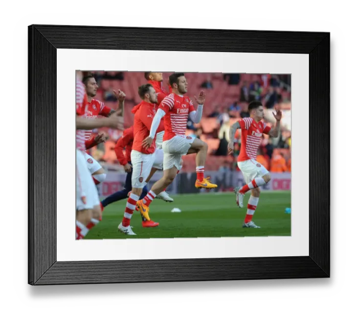 Framed Print : Jack Wilshere: Arsenal's Gear Up Star Ready for Arsenal vs Sunderland (2015)