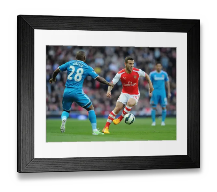 Framed Print : Arsenal's Jack Wilshere vs. Sunderland's Jermain Defoe: Intense Face-Off in Premier League Showdown, May 2015 Framed Print : Arsenal's Jack Wilshere vs. Sunderland's Jermain Defoe: Intense Face-Off in Premier League Showdown, May 2015