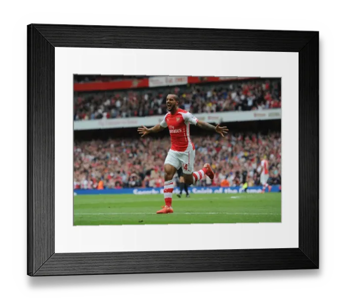 Framed Print : Arsenal vs. West Bromwich Albion: Premier League Clash at Emirates Stadium (2014 / 15)