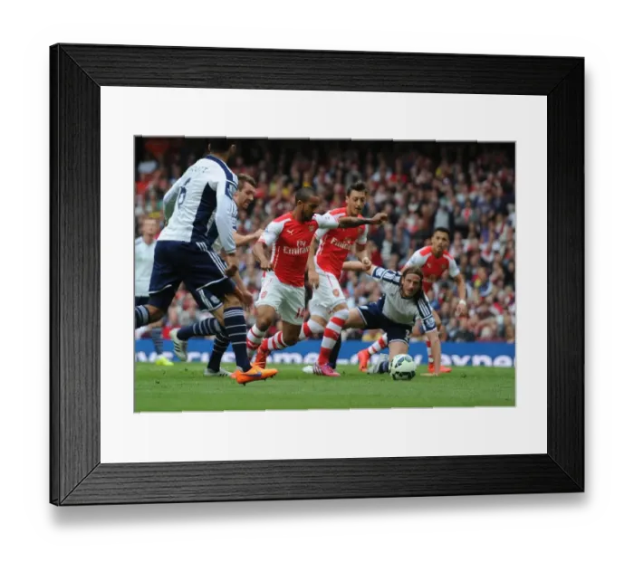 Framed Print : Theo Walcott's Stunner: Arsenal's Second Goal vs. West Bromwich Albion (2014 / 15) Framed Print : Theo Walcott's Stunner: Arsenal's Second Goal vs. West Bromwich Albion (2014 / 15)