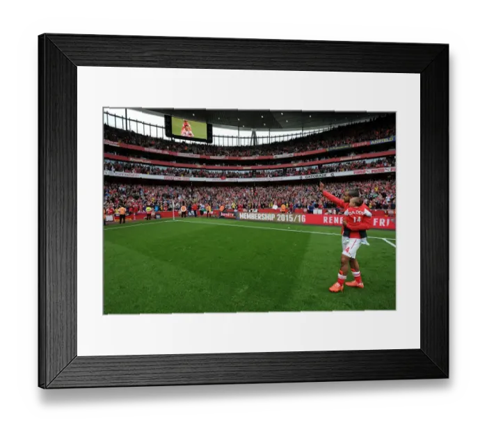 Framed Print : Theo Walcott's Farewell: Arsenal's Triumph Over West Bromwich Albion (2014 / 15)