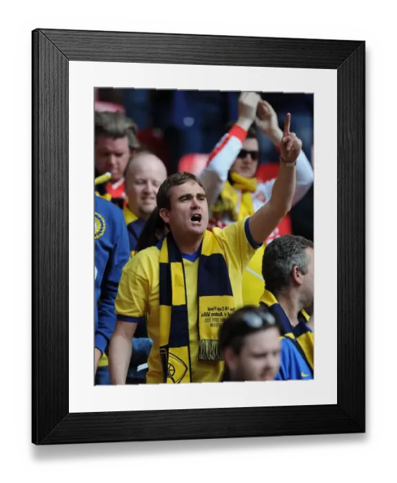 Framed Print : Arsenal FA Cup Victory: An Excited Fan's Anticipation at Wembley Stadium (30 / 5 / 15) Framed Print : Arsenal FA Cup Victory: An Excited Fan's Anticipation at Wembley Stadium (30 / 5 / 15)