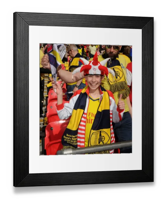 Framed Print : Triumphant Arsenal Fan at the FA Cup Final: Arsenal 4:0 Aston Villa, Wembley Stadium, 30 / 5 / 15 Framed Print : Triumphant Arsenal Fan at the FA Cup Final: Arsenal 4:0 Aston Villa, Wembley Stadium, 30 / 5 / 15