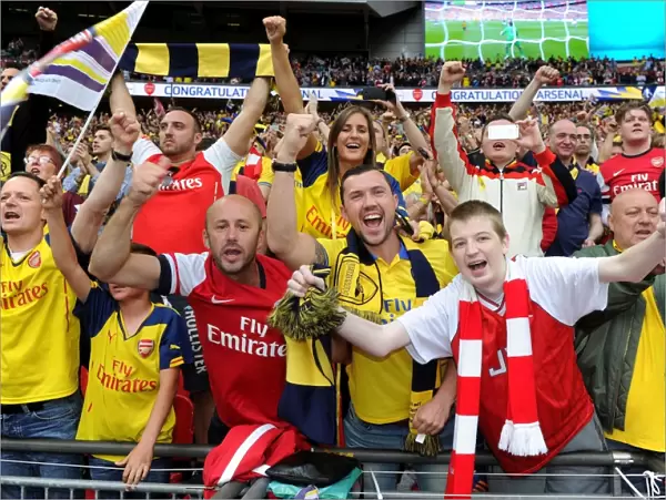 Arsenal FC: Triumphant FA Cup Victory over Aston Villa - Arsenal Fans Celebrate