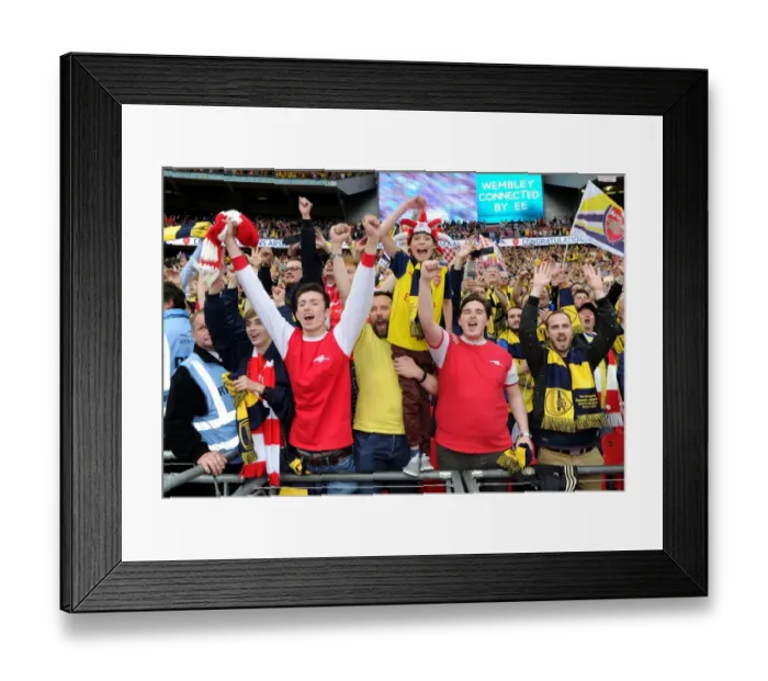 Framed Print : Arsenal FC Wins FA Cup: Jubilant Fans Celebrate at Wembley Stadium Framed Print : Arsenal FC Wins FA Cup: Jubilant Fans Celebrate at Wembley Stadium