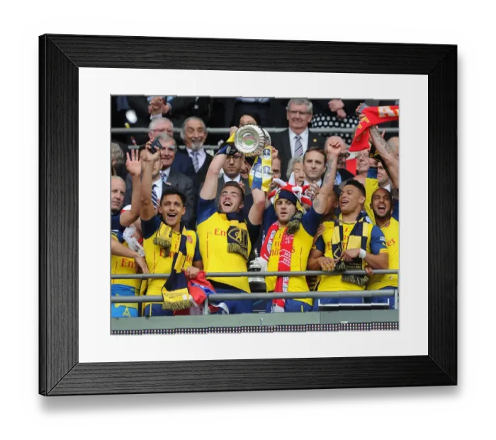 Framed Print : Arsenal's Chambers and Wilshere Triumph in FA Cup Final