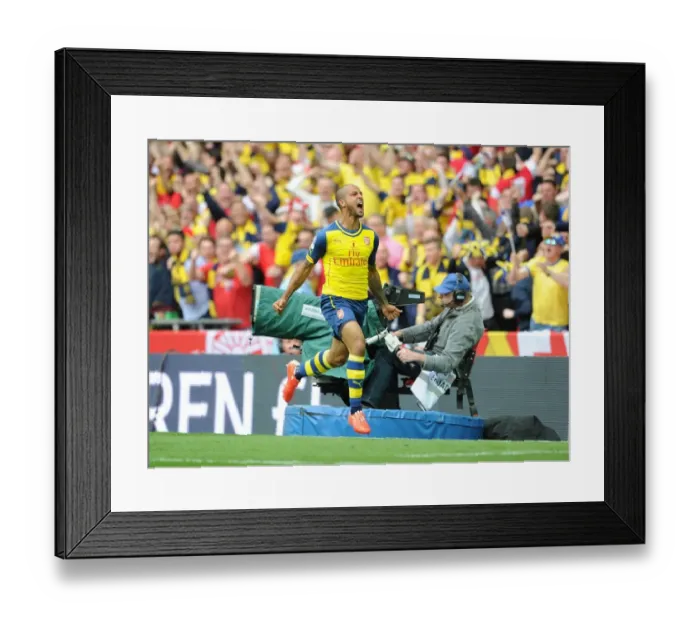 Framed Print : Arsenal's FA Cup Victory: Theo Walcott's Dramatic Goal vs. Aston Villa, 2015 Framed Print : Arsenal's FA Cup Victory: Theo Walcott's Dramatic Goal vs. Aston Villa, 2015