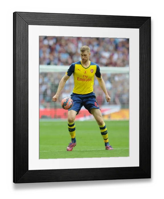Framed Print : Per Mertesacker (Arsenal). Arsenal 4: 0 Aston Villa. FA Cup Final. Wembley Stadium, 30 / 5 / 15 Framed Print : Per Mertesacker (Arsenal). Arsenal 4: 0 Aston Villa. FA Cup Final. Wembley Stadium, 30 / 5 / 15