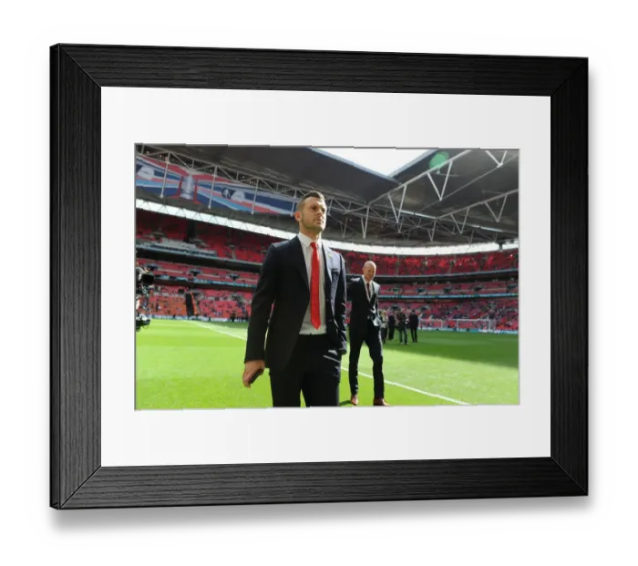 Framed Print : Jack Wilshere at the 2015 FA Cup Final: Arsenal vs Aston Villa, London