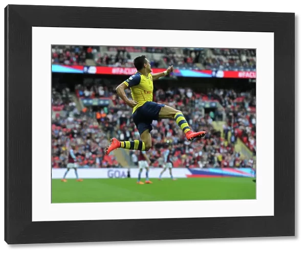 Alexis Sanchez Scores His Second Goal: Arsenal's FA Cup Final Victory over Aston Villa (2015)
