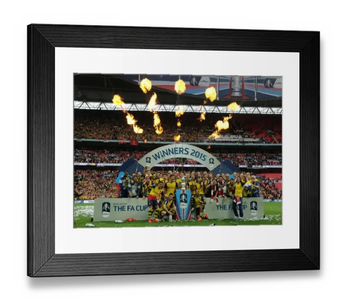 Framed Print : Arsenal FC Celebrates FA Cup Victory over Aston Villa at Wembley Stadium Framed Print : Arsenal FC Celebrates FA Cup Victory over Aston Villa at Wembley Stadium