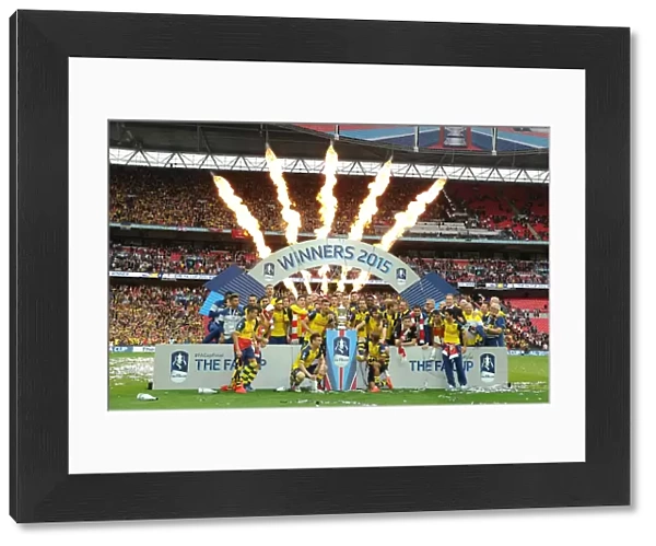 Arsenal Wins FA Cup: Celebrating Victory over Aston Villa at Wembley Stadium