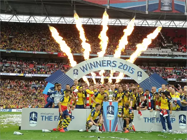 Arsenal Wins FA Cup: Celebrating Victory over Aston Villa at Wembley Stadium