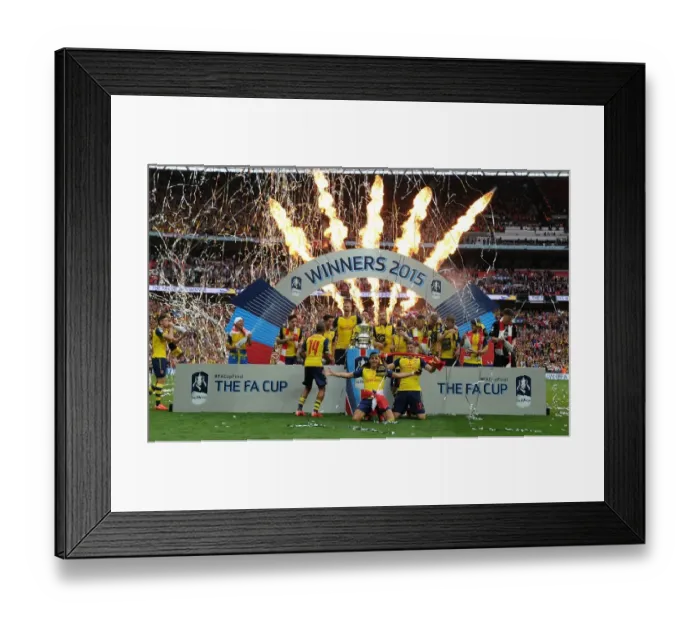Framed Print : Arsenal FC Celebrates FA Cup Victory: Arsenal vs. Aston Villa, Wembley Stadium, 2015 Framed Print : Arsenal FC Celebrates FA Cup Victory: Arsenal vs. Aston Villa, Wembley Stadium, 2015