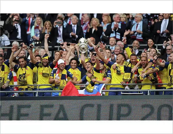 Arsenal FC Celebrates FA Cup Victory: Aston Villa vs. Arsenal, FA Cup Final 2015