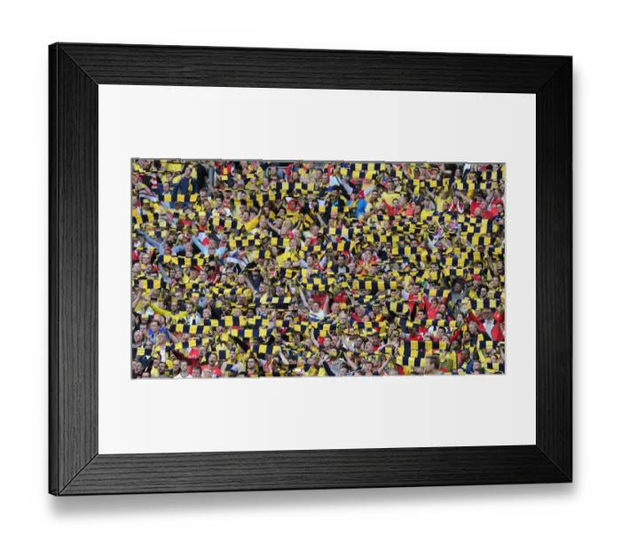 Framed Print : Arsenal Faithful at the FA Cup Final vs Aston Villa, Wembley Stadium, London, 2015 Framed Print : Arsenal Faithful at the FA Cup Final vs Aston Villa, Wembley Stadium, London, 2015
