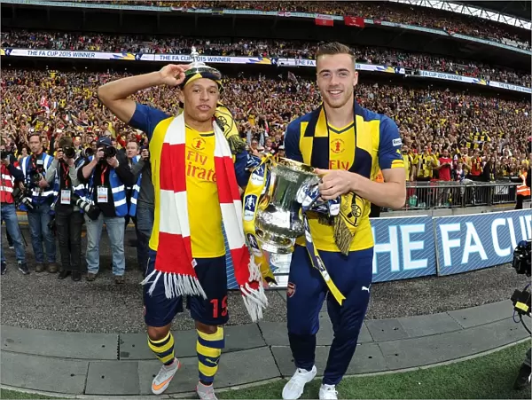 Arsenal's FA Cup Victory: Arsenal vs. Aston Villa, 2015 - Celebrating in Style