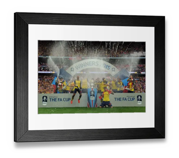 Framed Print : Arsenal FC Triumphs in FA Cup Final Against Aston Villa at Wembley Stadium Framed Print : Arsenal FC Triumphs in FA Cup Final Against Aston Villa at Wembley Stadium