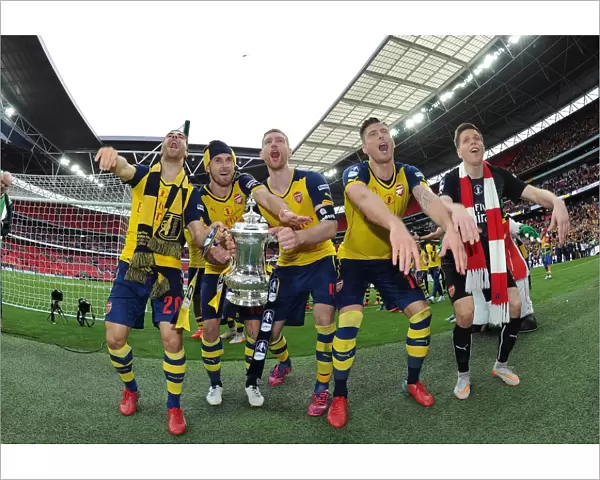 Arsenal's Glory: FA Cup Victory Celebration vs Aston Villa, 2015