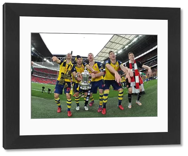 Arsenal's Glory: FA Cup Victory Celebration vs Aston Villa, 2015