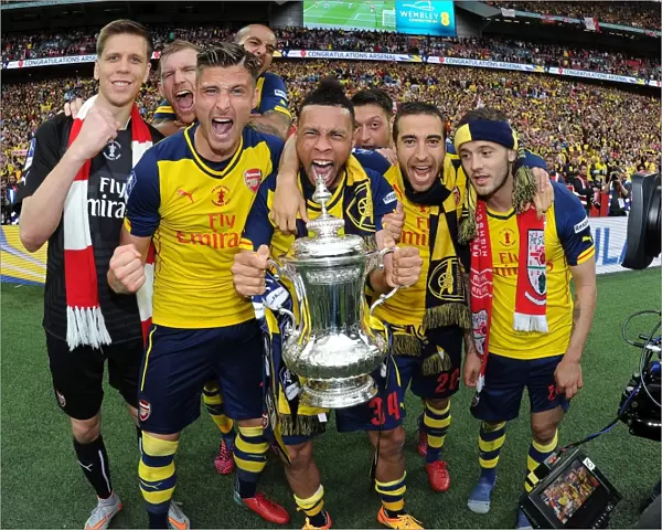 Arsenal's FA Cup Final Squad: A Formidable Lineup of Wojciech Szczesny, Per Mertesacker, Olivier Giroud, Theo Walcott, Francis Coquelin, Mesut Ozil, Mathieu Flamini, and Jack Wilshere