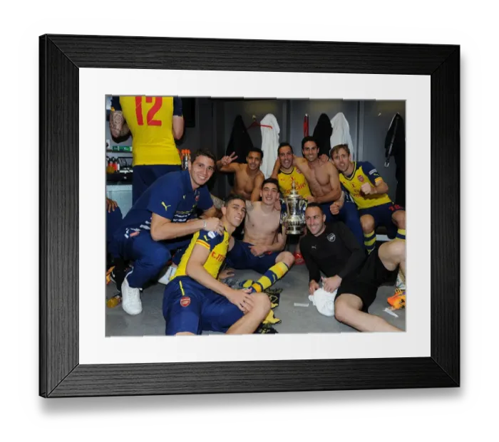 Framed Print : Arsenal's Glory: FA Cup Victory Celebration, 2015 - Arsenal vs Aston Villa