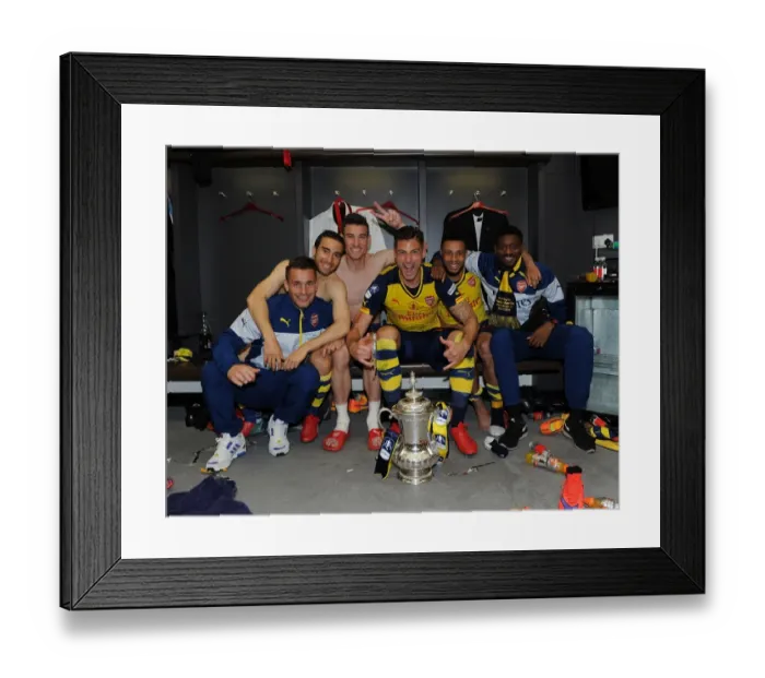 Framed Print : Arsenal's Glory: FA Cup Victory Celebration vs Aston Villa, 2015